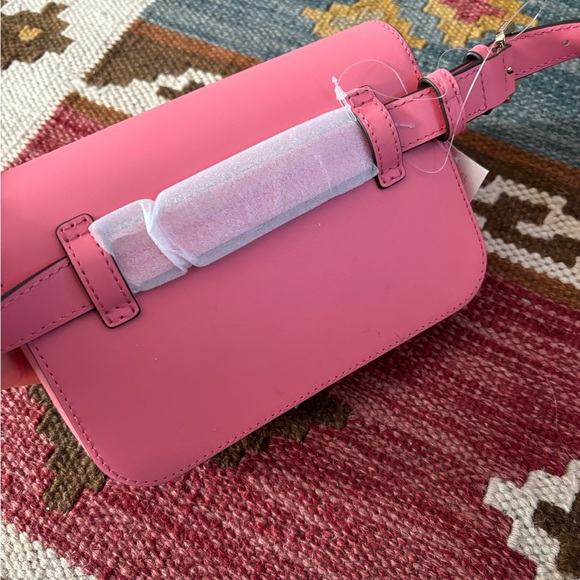 Michael Kors Sloan Editor Belt Bag Smooth Leather Tea Rose Pink - Picture 6 of 13